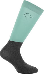 Produktbild von Equithème Compet JTM Reitsocken aus Baumwolle Unisex Grün Größe 31/35 2er Pack
