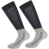 Produktbild von Equithème Compet Reitsocken aus Baumwolle Unisex Blau Grau Größe 42/46