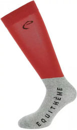 Produktbild von Equithème Compet Reitsocken aus Baumwolle Unisex Bunt Rot Größe 31/35