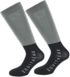 Produktbild von Equithème Compet Reitsocken aus Baumwolle Unisex Grau Grösse 42/46