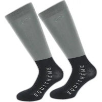 Produktbild von Equithème Compet Reitsocken aus Baumwolle Unisex Grau Grösse 42/46
