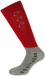 Produktbild von Equithème Compet Reitsocken aus Baumwolle Unisex Rot Grösse 36/41