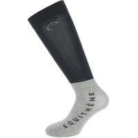 Produktbild von Equithème Compet Reitsocken aus Baumwolle Unisex Schwarz Grau Größe 36/41