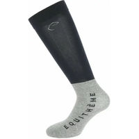 Produktbild von Equithème Compet Reitsocken Unisex aus Baumwolle Blau Grau Größe 36/41