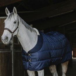 Equithème Confortech Stalldecke für Pferde aus Polyester in Blau 190 cm – Bild 1 von 2