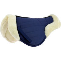 Produktbild von Equithème Cushion Sattelpad aus Baumwolle Blau für Warmblut