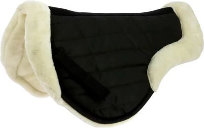 Equithème Cushion Sattelpad aus Baumwolle Schwarz für Warmblut – Bild 1 von 4