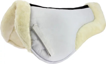 Equithème Cushion Sattelpad aus Baumwolle Weiß für Warmblut – Bild 1 von 4