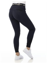 Equithème Damen Reithose Safir mit Silikon Kniebesatz Marineblau Schwarz Größe 36 – Bild 1 von 7