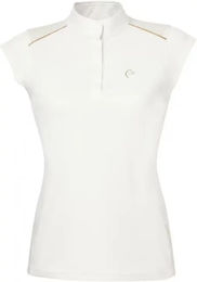 Equithème Damen Reitpoloshirt Brussels Weiß XL aus Polyester für den Sommer – Bild 1 von 5