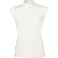 Produktbild von Equithème Damen Reitpoloshirt Brussels Weiß XL aus Polyester für den Sommer