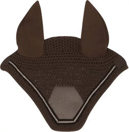 Produktbild von Equithème Domino Fliegenhaube für Pferde in Braun
