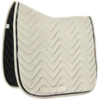 Produktbild von Equithème Dressurschabracke Glossy aus Velours für Warmblut in Schwarz oder Beige