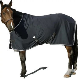 Produktbild von Equithème Drycool Pferdedecke aus Polyester in Blau Silber Schwarz