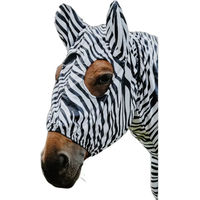 Produktbild von Equithème Ekzem-Schutzhaube Fliegenmaske für Pferde aus Polyester in Schwarz Weiß oder Bunt Größe M