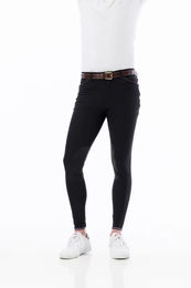 Produktbild von Equithème Eliot Reithose Mid Grip Unisex Schwarz Größe 38 aus Polyamid wasserabweisend