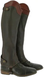 Produktbild von Equithème Elite Damen Minichaps aus Leder in Braun Größe M