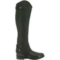 Produktbild von Equithème Elite Damen Minichaps aus Leder Schwarz XL