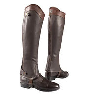 Produktbild von Equithème Elite Minichaps aus Leder Braun XS Unisex