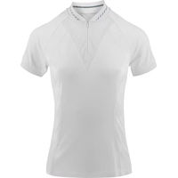Produktbild von Equithème Elodia Turnierpolo Damen Reitshirt Sommer Weiß Größe S