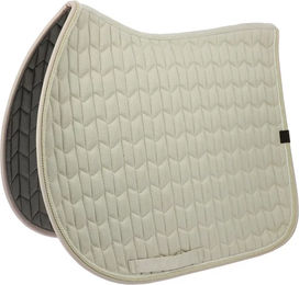 Produktbild von Equithème Excellence Satteldecke für Pferde in Grau oder Beige aus Polyester für Vollblut