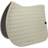 Produktbild von Equithème Excellence Satteldecke für Pferde in Grau oder Beige aus Polyester für Vollblut
