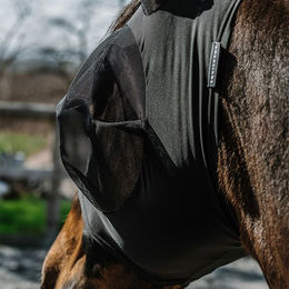 Produktbild von Equithème Fliegen- und UV-Maske aus Lycra in Schwarz Größe S