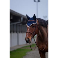 Produktbild von Equithème Fliegenhaube für Pferde aus Denim in Blau