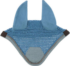 Produktbild von Equithème Fliegenhaube für Pferde aus Polyester in Grau oder Blau