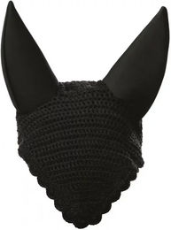 Equithème Fliegenhaube mit Neopren-Ohrenschutz für Warmblut Pferde Schwarz – Bild 1 von 2