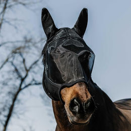 Equithème Fliegenmaske Anatomic für Pferde Schwarz Größe S – Bild 1 von 6