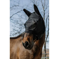 Produktbild von Equithème Fliegenmaske für Pferde aus Polyester in Schwarz Größe M