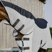 Produktbild von Equithème Flycool Pferdedecke aus Polyester in Blau oder Schwarz