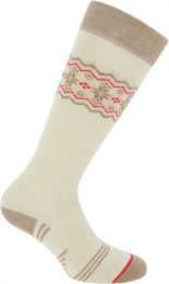 Produktbild von Equithème Frida Reitsocken Unisex Winter Fleece Grau Beige Größe 34/36