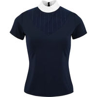 Produktbild von Equithème Funza Reit-Poloshirt für Damen mit kurzen Ärmeln Blau XS