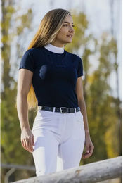 Produktbild von Equithème Funza Turnier-Poloshirt für Damen in Blau Größe L