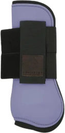 Produktbild von Equithème Gamaschen für Pferde aus Neopren offen Pony Blau Lila