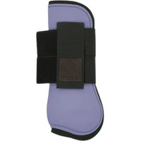 Produktbild von Equithème Gamaschen für Pferde aus Neopren offen Pony Blau Lila