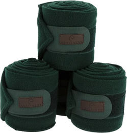 Produktbild von Equithème Gamaschen Reitstreifen aus Polyester Grün 4er Pack