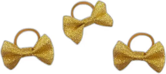 Produktbild von Equithème Glitzer-Flatterschleife aus Polyester in Gelb-Gold