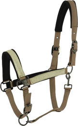Produktbild von Equithème Glowy Pferd Halfter in Schwarz oder Beige