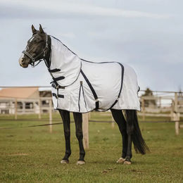 Equithème Halsdecke für Pferde aus weißem Mesh-Gewebe – Bild 1 von 2