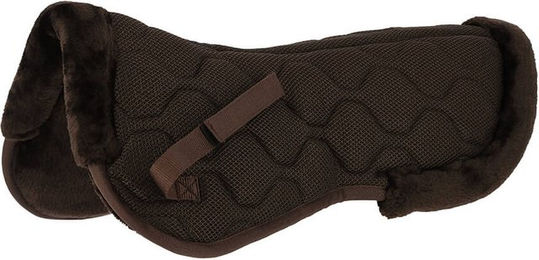 Produktbild von Equithème Hexa Mesh Sattelpad für Warmblut in Braun