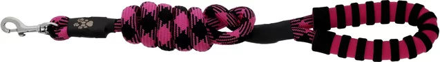 Produktbild von Equithème Hundeleine mit Griff aus Polypropylen in Schwarz oder Rosa