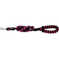 Produktbild von Equithème Hundeleine mit Griff aus Polypropylen in Schwarz oder Rosa