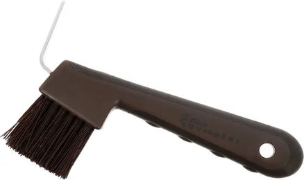 Produktbild von Equithème Je T'aime Klauenpfleger Bürste aus Metall in Braun für Pferde