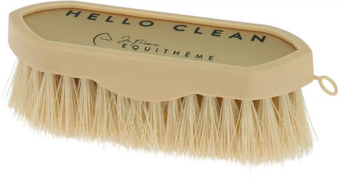 Produktbild von Equithème Je T'aime Pferdebürste aus Gummi in Beige