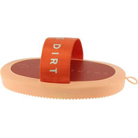 Produktbild von Equithème Je T'aime Pferdestriegel aus Stoff in Orange