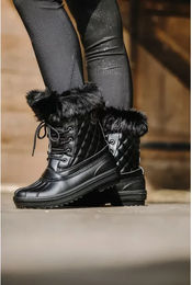 Produktbild von Equithème Je T'aime Winterstiefel für Reiter aus Gummi wasserdicht Schwarz