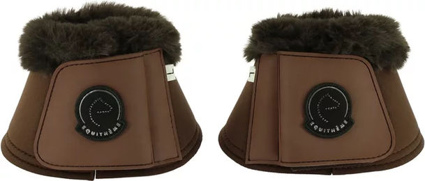 Produktbild von Equithème JTM Snuggy Hufglocken Gamaschen aus Neopren Braun Größe M